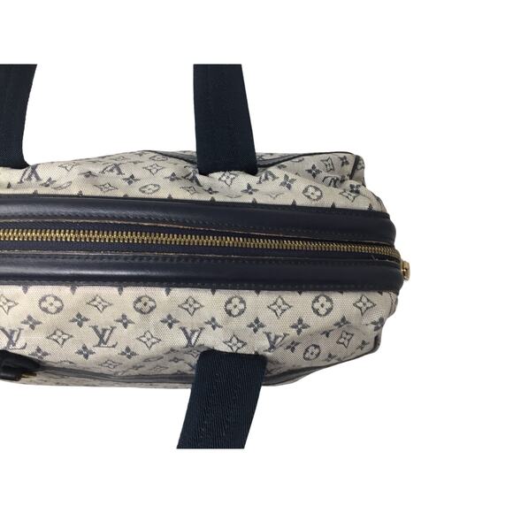 Louis Vuitton Navy Monogram Mini Lin Josephine GM Satchel - Picture 16 of 16